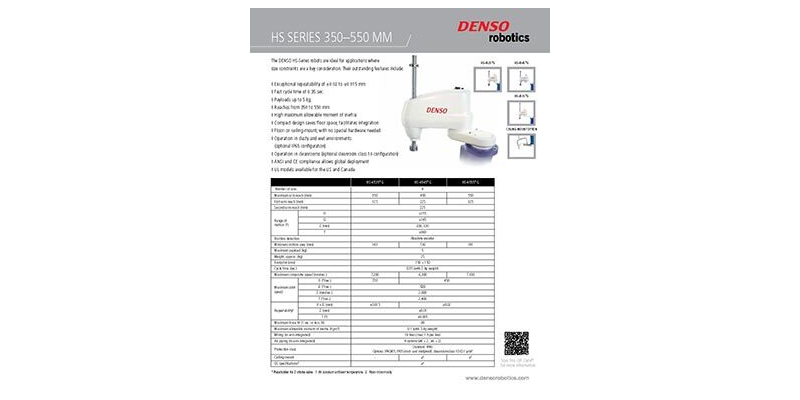 HS Series Product Sheet